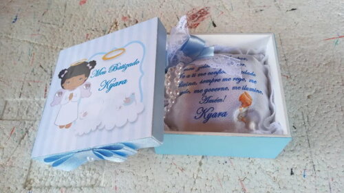 Caixa Convite Padrinho de Batismo 10x010x4 cm