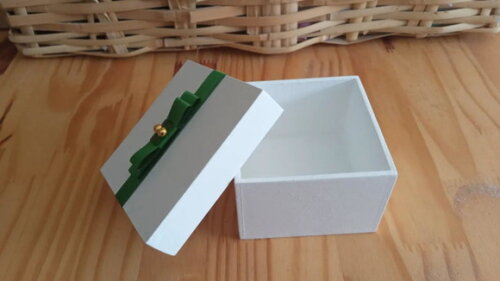 Caixa de mdf Branca 8x8x5