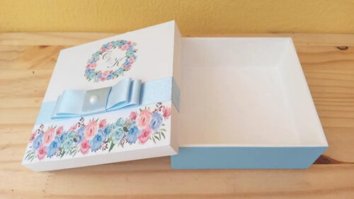 Caixa de mdf Decorada 12x12x5cm