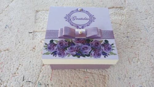 Caixa de mdf Personalizada 10x10x4cm