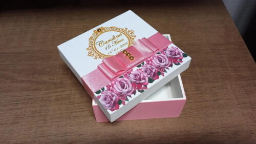 Caixa de mdf Personalizada 10x10x4cm