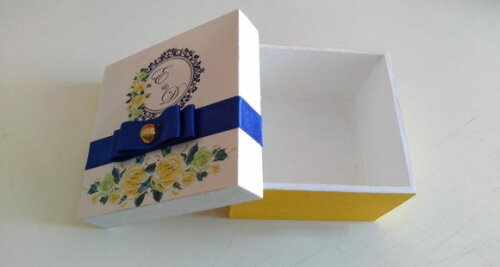 Caixa de mdf Personalizada 7x7x4 cm sem Mensagem