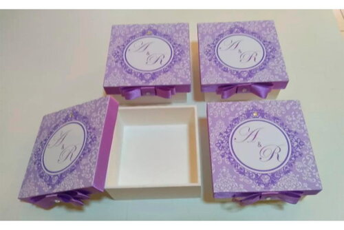 Caixa de mdf Personalizada 8x8x5cm