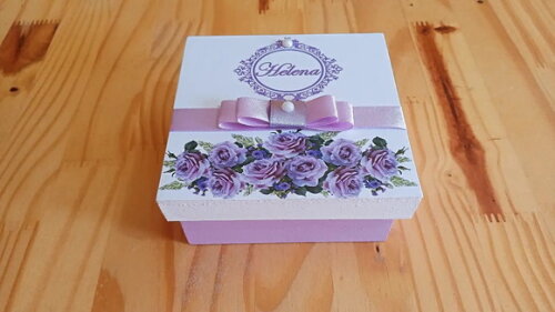 Caixa de mdf Personalizada com Mensagem 10x10x7