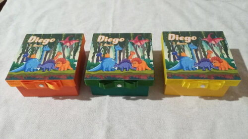 Caixa de mdf Personalizada Tema Dinossauro 10x10x5cm