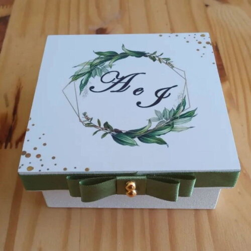 Caixa Lembrancinha de Casamento 10x10x4cm