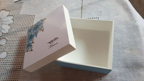 Caixa mdf Casamento 10x10x4 cm