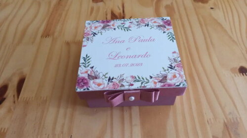 Caixa mdf com Mensagem 10x10x5 cm