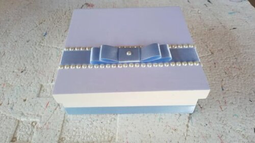Caixa mdf Decorada 13x13x6cm