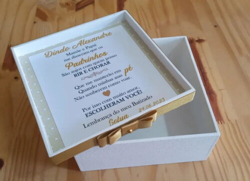 Caixa mdf Decorada 15x15x6cm