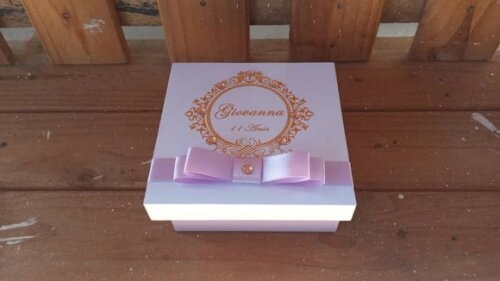 Caixa mdf Personalizada 10x10x4cm