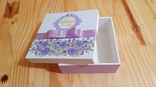 Caixa mdf Personalizada 10x10x4 cm
