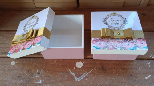 Caixa mdf Personalizada 8x8x4 cm