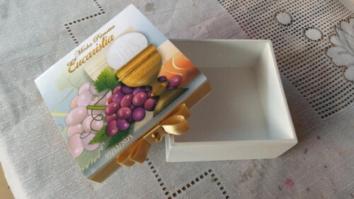 Caixa mdf Primeira Eucaristia 10x10x4cm