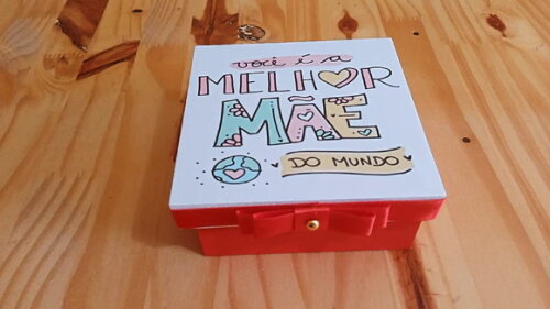 Caixa Personalizada Dia das Mães 10x10x4cm