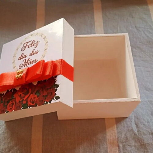 Caixa Personalizada Dia das Mães 8x8x4