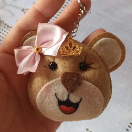 Chaveiro de Feltro Urso