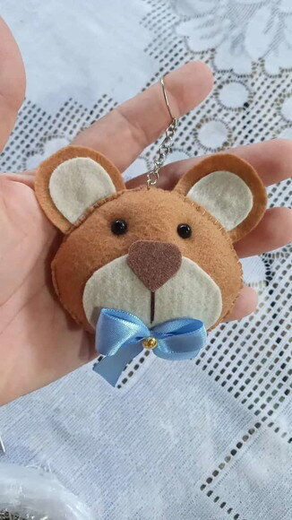 Chaveiro de Feltro Urso