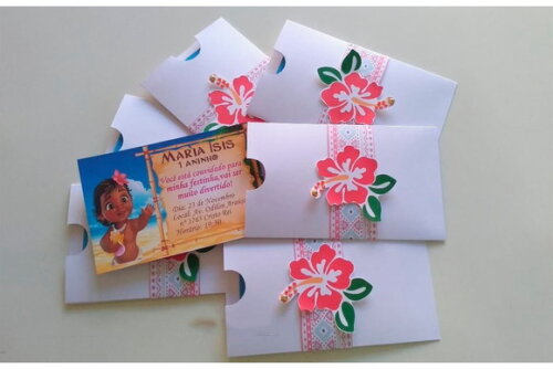 Convite Moana Personalizados