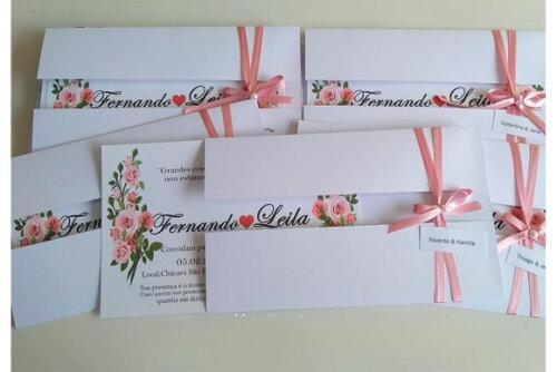 Convite de Casamento Floral