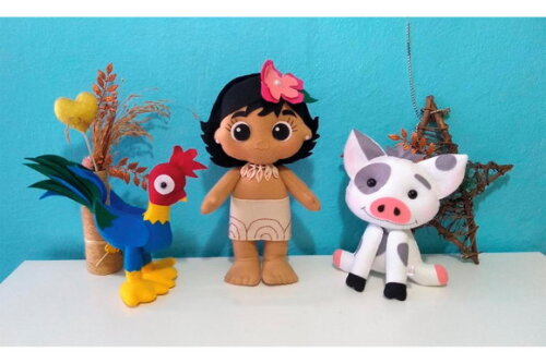 Kit Moana Baby de Feltro