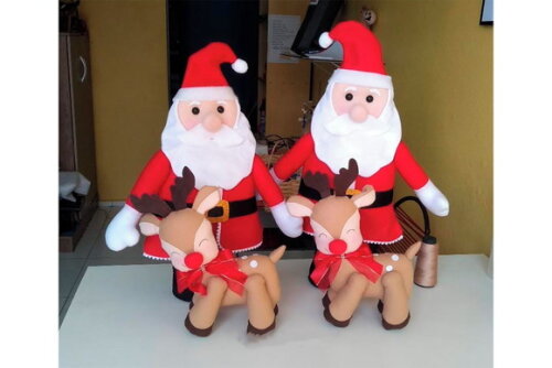 Kit Natal de Feltro 2 Peças