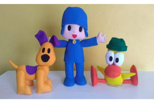 Kit Turma do Pocoyo de Feltro 8 Peças