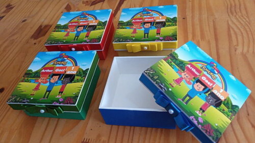 Lembrancinha 3 Palavrinhas 10x10x4cm Caixa de mdf
