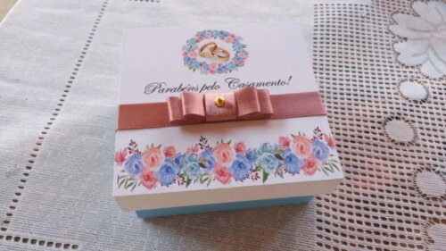 Lembrancinha de Casamento 10x10x4 cm
