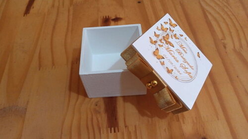 Lembrancinha de Batizado Personalizada 7x7x4 sem Mensagem