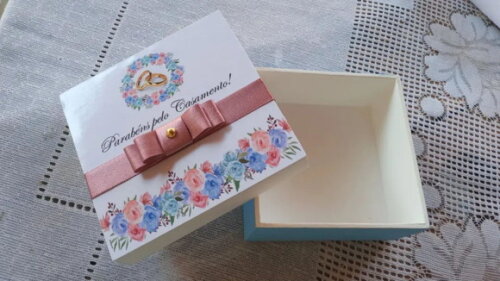 Lembrancinha de Casamento 10x10x4 cm