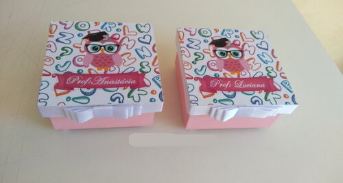 Lembrancinha Dia do Professor mdf 10x10x4cm com Mensagem