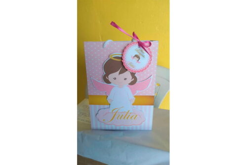 Sacolinha para Batizado Personalizada 3d