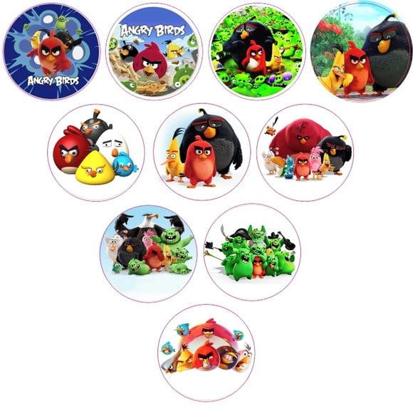 Adesivos Kit 100 Selos Birds 4cm com Recorte