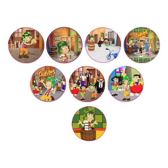 Adesivos Kit 100 Selos Chaves 4cm x 4cm com Recorte