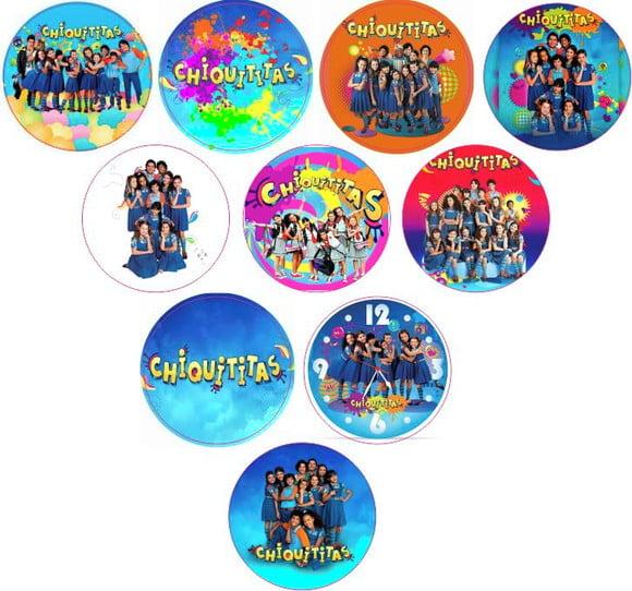 Adesivos Kit 100 Selos Chiquititas 4cm com Recorte