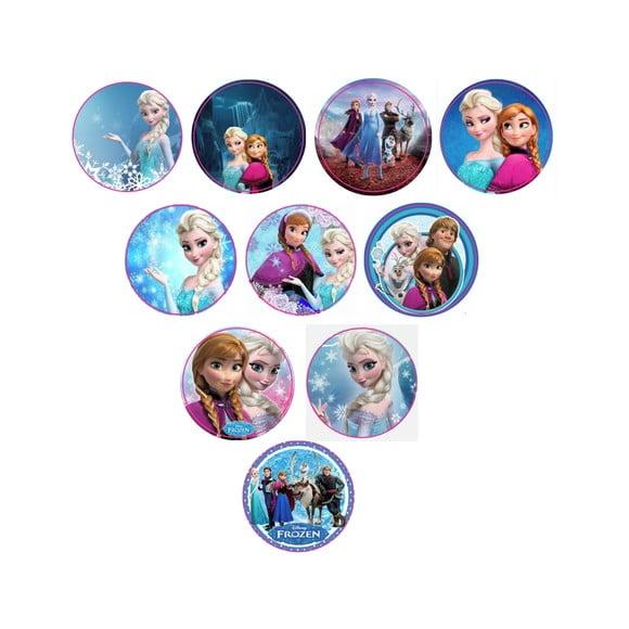 Adesivos Kit 100 Selos Frozen 4cm x 4cm com Recorte