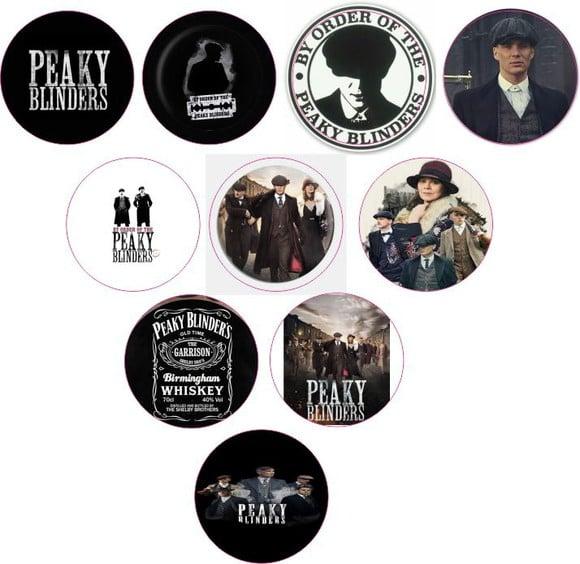 Adesivos Kit 100 Selos Peaky Blinders 4cm com Recorte