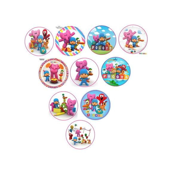 Adesivos Kit 100 Selos Pocoyo 4cm x 4cm com Recorte
