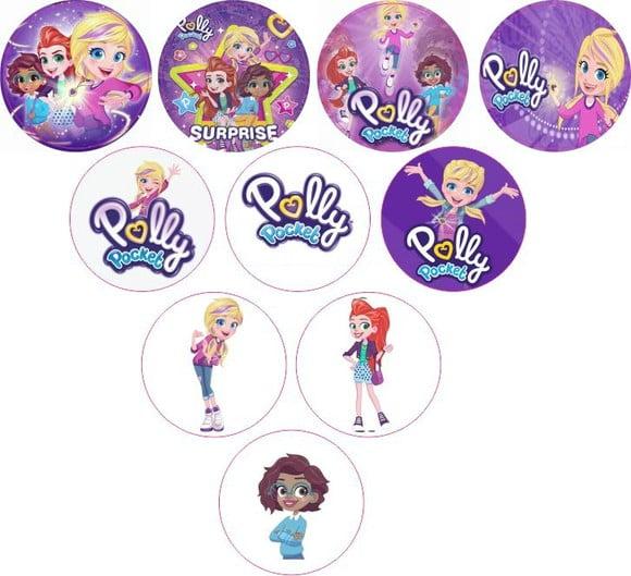 Adesivos Kit 100 Selos Polly 4cm x 4cm com Recorte