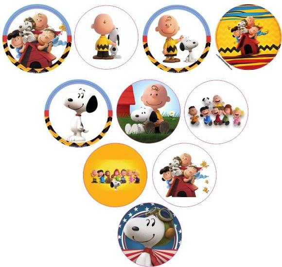 Adesivos Kit 100 Selos Snoopy 4cm x 4cm com Recorte