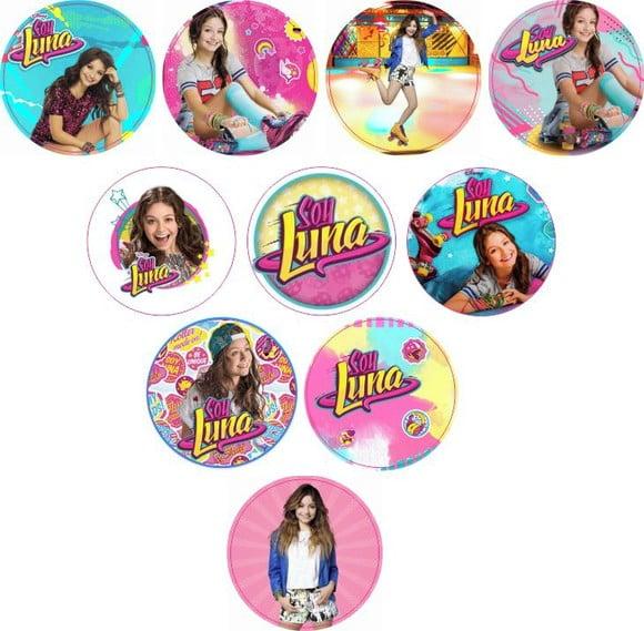 Adesivos Kit 100 Selos Sou Luna 4cm com Recorte