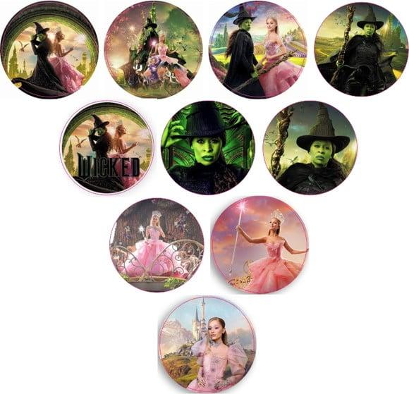 Adesivos Kit 100 Selos Wicked 4cm x 4cm com Recorte