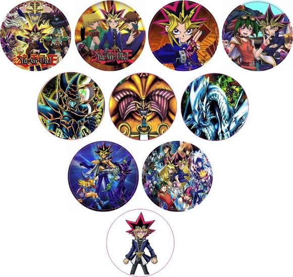 Adesivos Kit 100 Selos Yu-gi-oh! 4cm x 4cm com Recorte