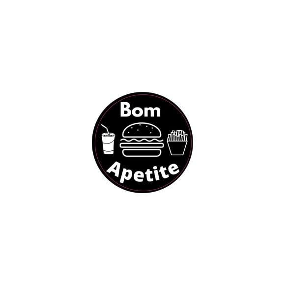 Etiquetas Adesivas Bom Apetite 100 Unidades 4cmx4cm