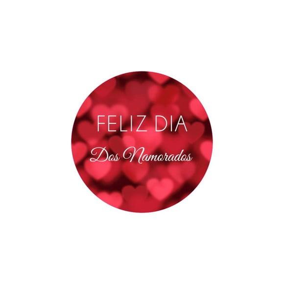Etiq Adesivas Kit 100 Selos feliz Dia dos Namorados