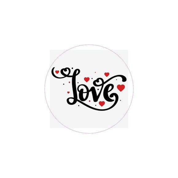 Etiq Adesivas Kit 100 Selos feliz Dia dos Namorados Love 2