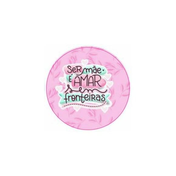 Etiquetas Adesivas Kit 100 Selos ser Mãe Fronteiras ''4cm