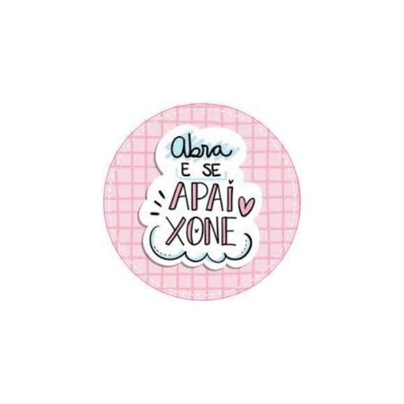 Etiquetas Adesivas Kit 100 Selos apaixone Rosa 4cm x 4cm c