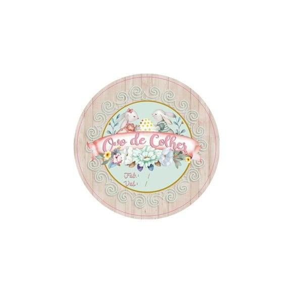 Etiquetas Adesivas Kit 100 Selos ovo de Colher 4cm x 4cm c